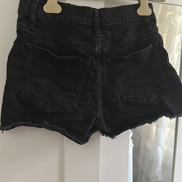 Jcrew factory black button up denim shorts size 25 - Picture 2 of 3